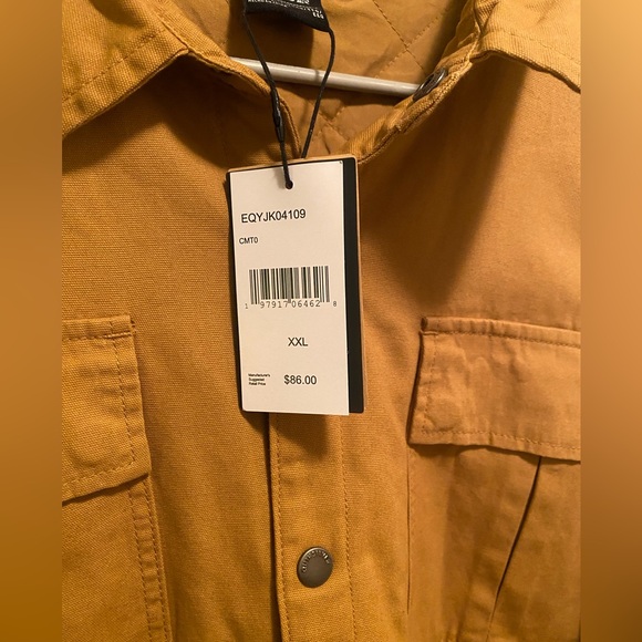 Quiksilver Men's Brown Shirt Jacket. Size XXL. New with tags - Picture 9 of 9